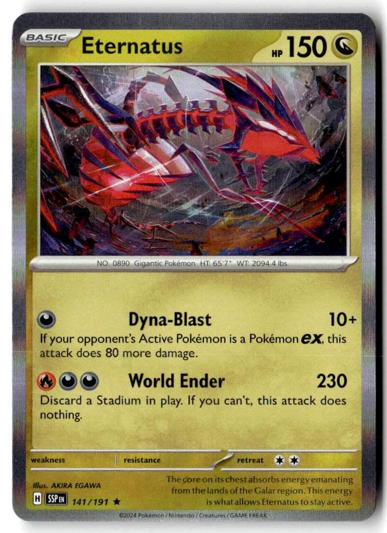 Front of Eternatus 141/191 from Surging Sparks
