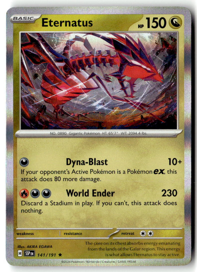Front of Eternatus 141/191 from Surging Sparks