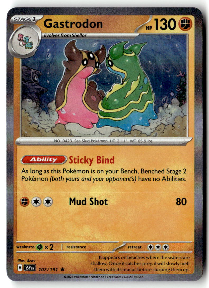 Front of Gastrodon 107/191 from Surging Sparks