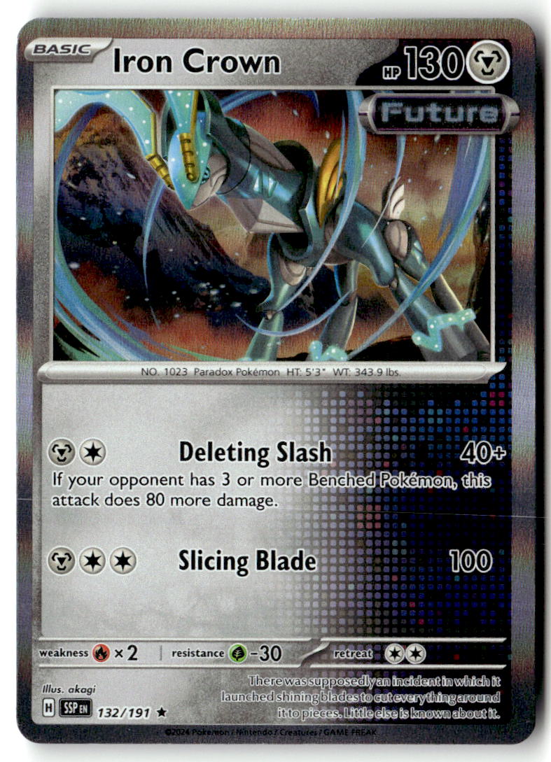 Front of Iron Crown 132/191 from Surging Sparks