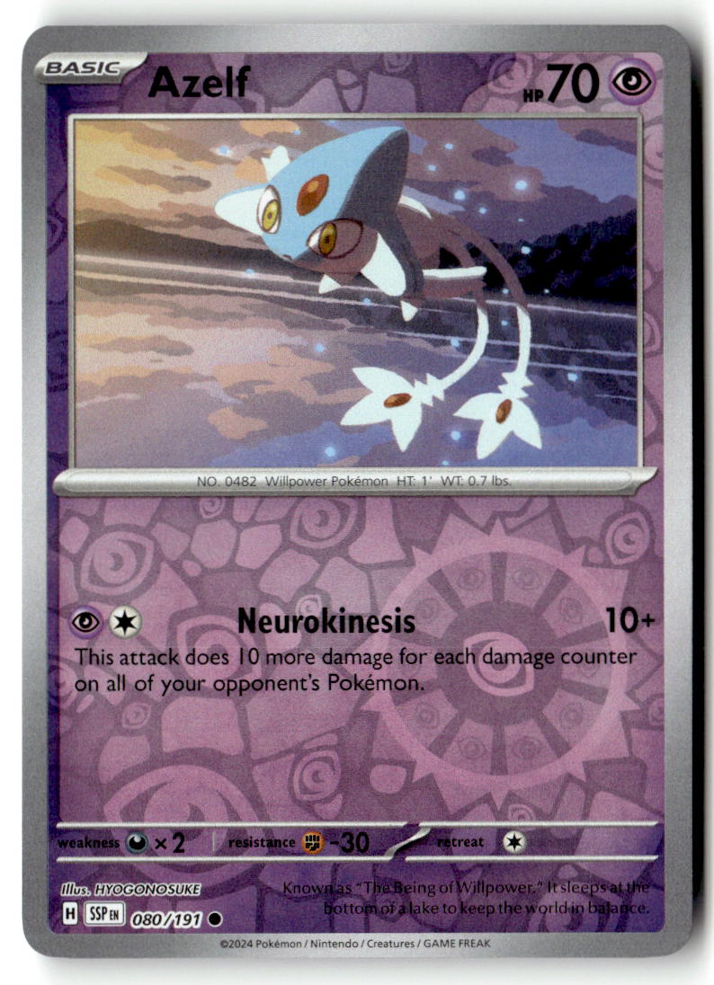 Front of Azelf 080/191 from Surging Sparks