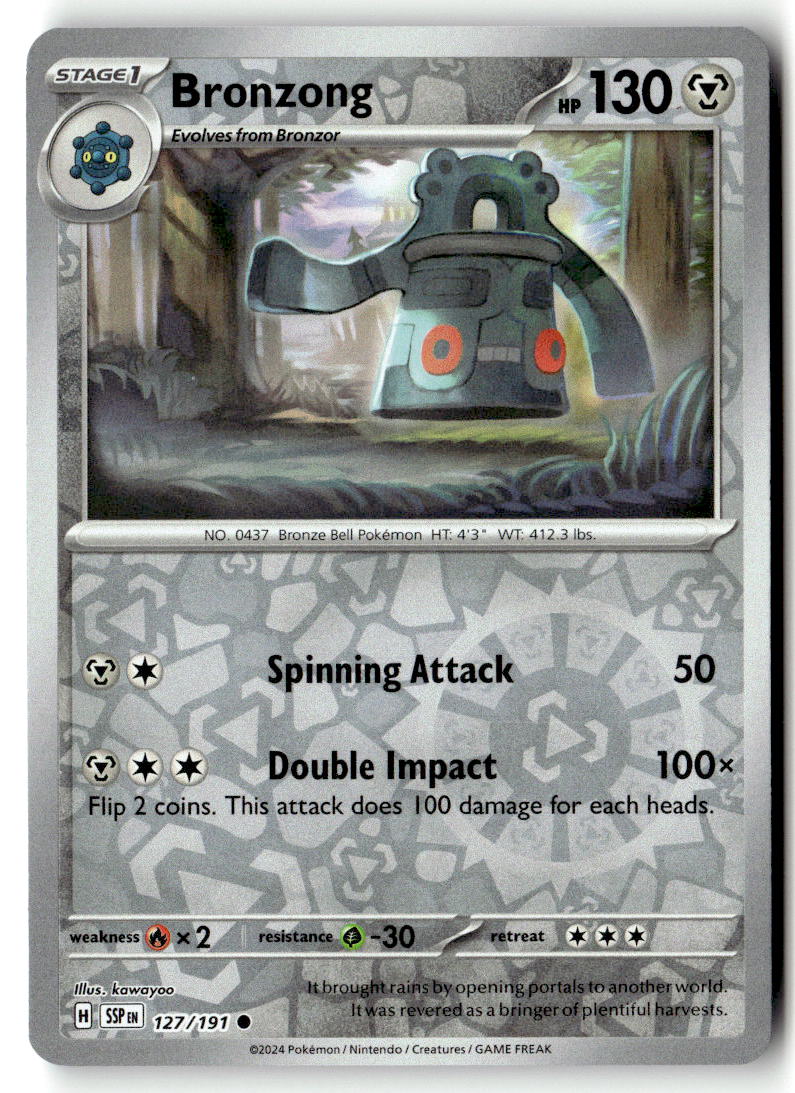 Front of Bronzong 127/191 from Surging Sparks