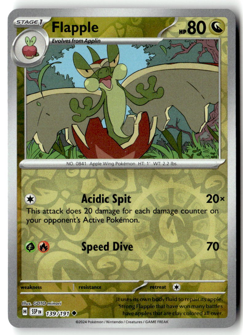 Front of Flapple 139/191 from Surging Sparks