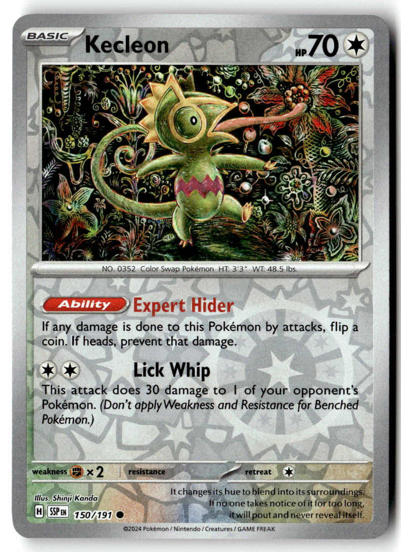 Front of Kecleon 150/191 from Surging Sparks