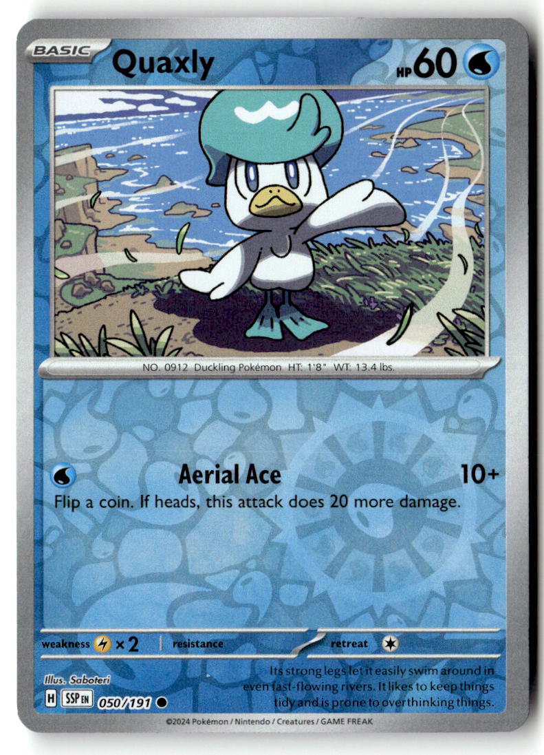 Front of Quaxly 050/191 from Surging Sparks