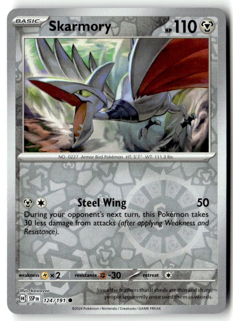 Front of Skarmory 124/191 from Surging Sparks