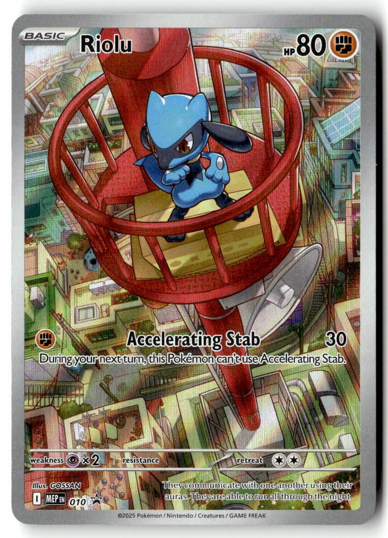 Front of Riolu 010 from Mega Evolution Promo