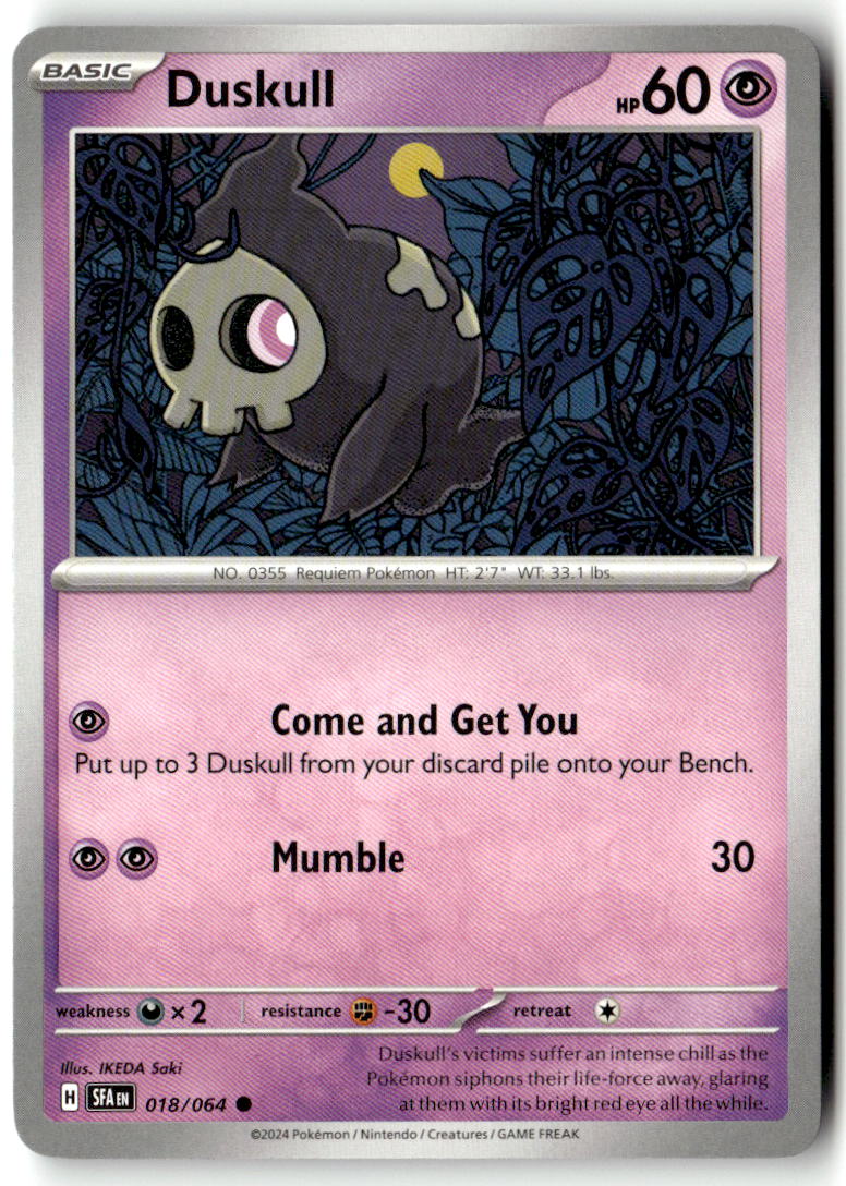 Front of Duskull 018/064 from Shrouded Fable