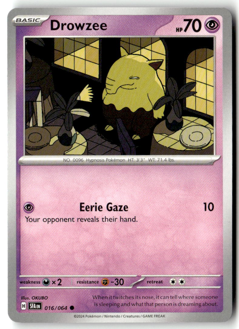 Front of Drowzee 016/064 from Shrouded Fable