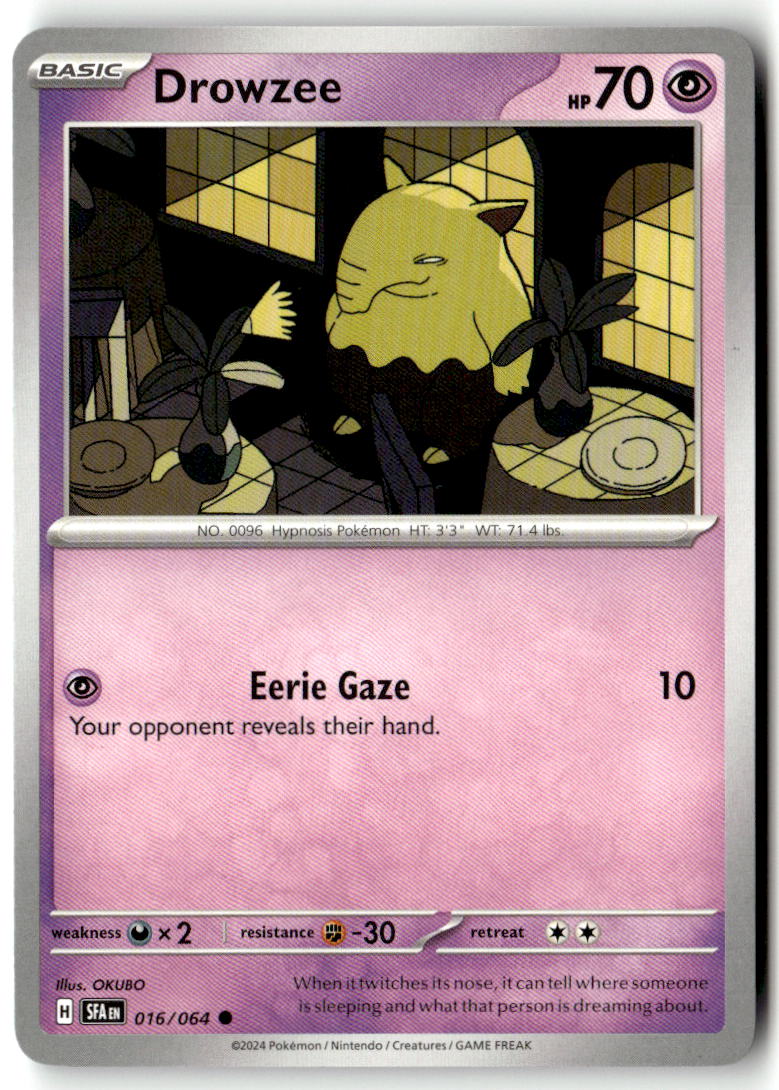 Front of Drowzee 016/064 from Shrouded Fable