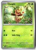 Front of Chespin 005/086 from Chaos Rising