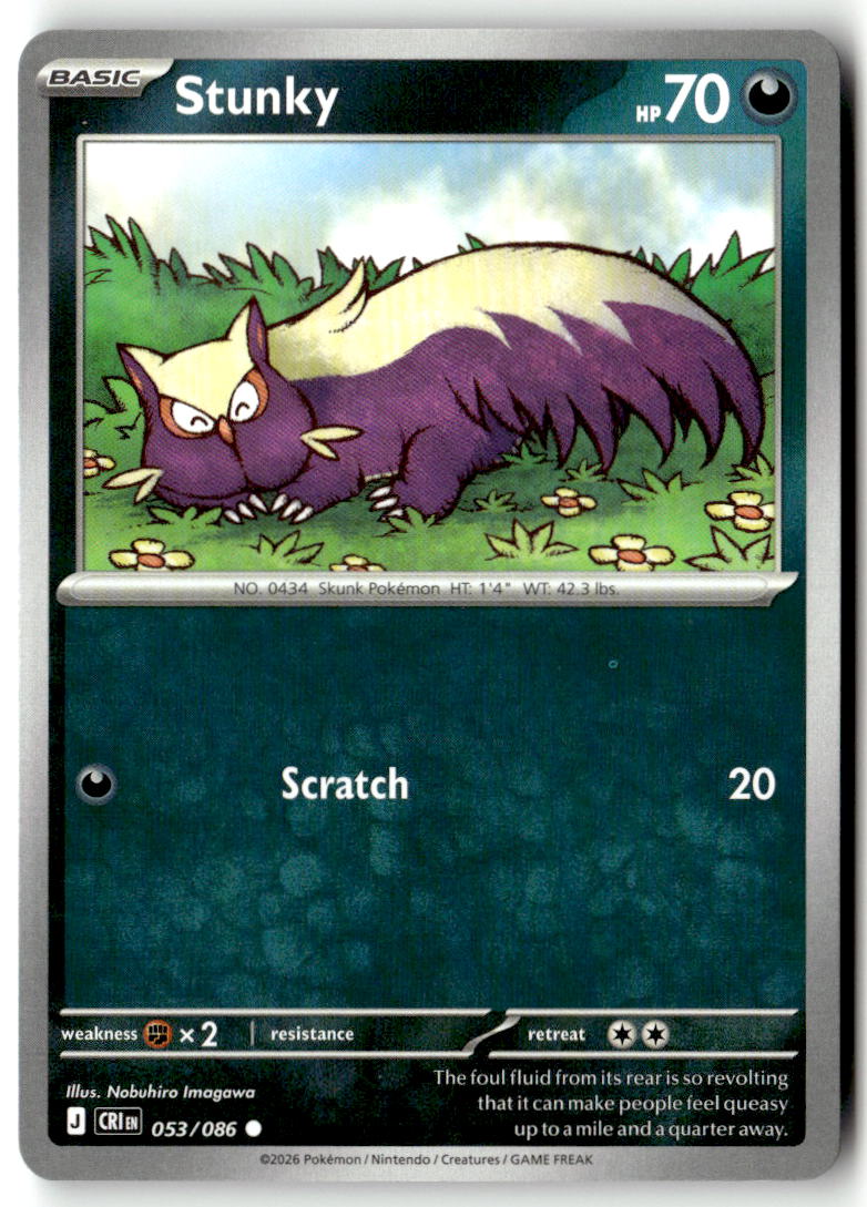 Front of Stunky 053/086 from Chaos Rising