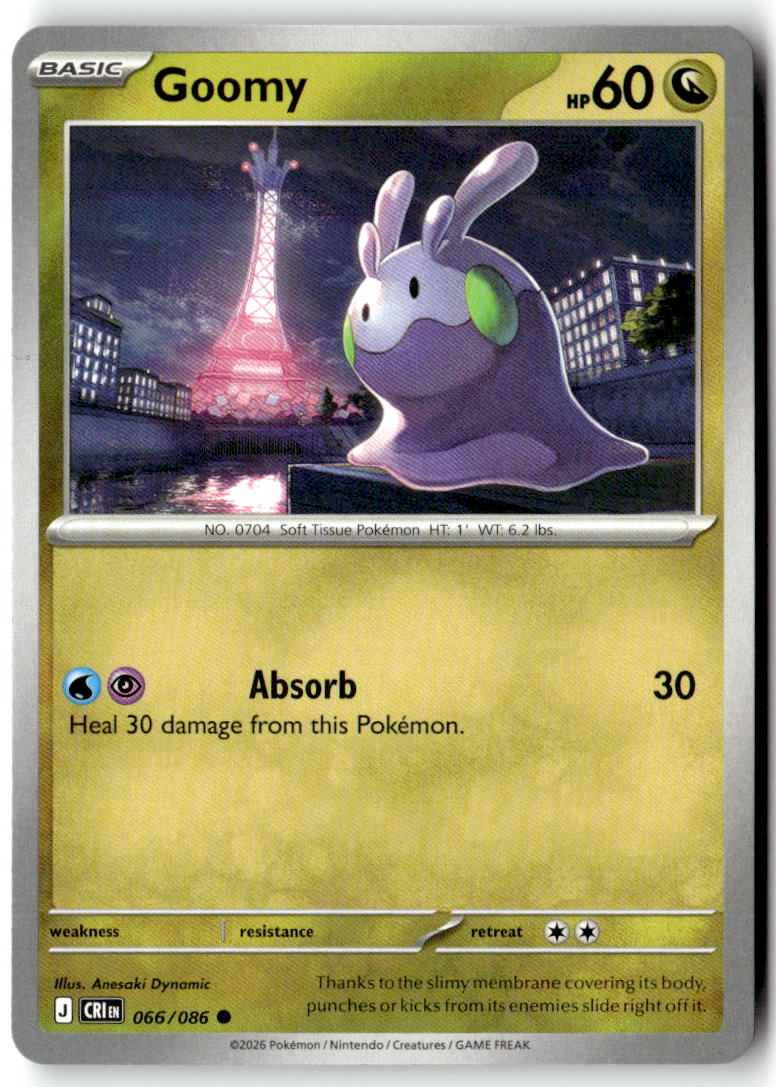 Front of Goomy 066/086 from Chaos Rising