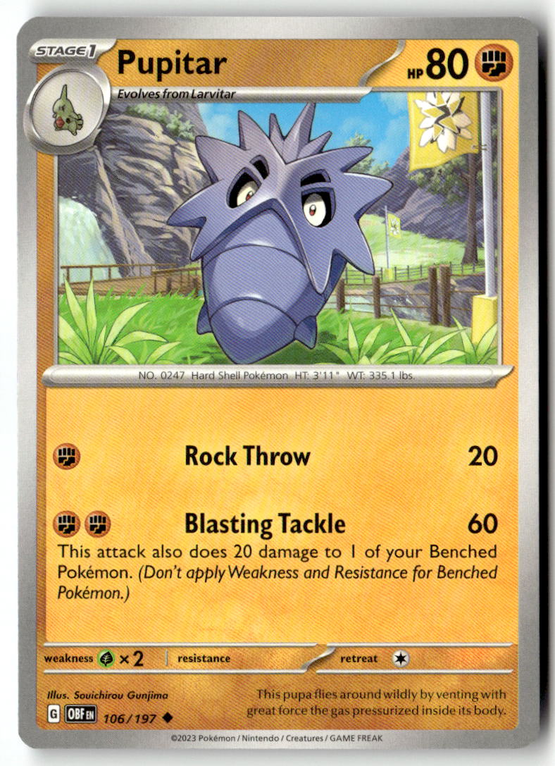 Front of Pupitar 106/197 from Obsidian Flames