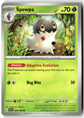 Front of Spewpa 009/198 from Scarlet & Violet Base Set