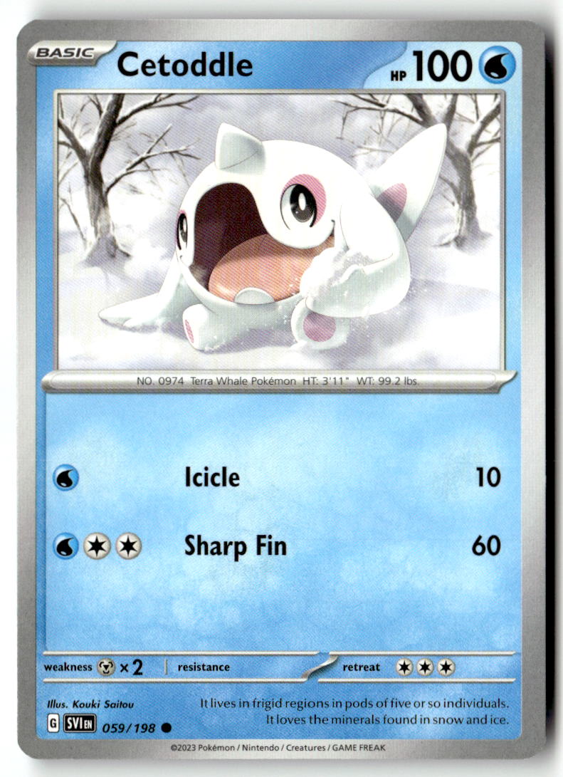 Front of Cetoddle 059/198 from Scarlet & Violet Base Set