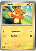 Front of Pawmi 074/198 from Scarlet & Violet Base Set