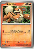 Front of Growlithe 030/198 from Scarlet & Violet Base Set
