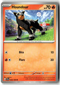 Front of Houndour 033/198 from Scarlet & Violet Base Set