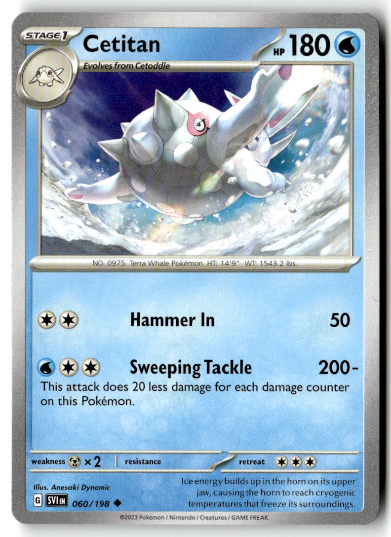 Front of Cetitan 060/198 from Scarlet & Violet Base Set