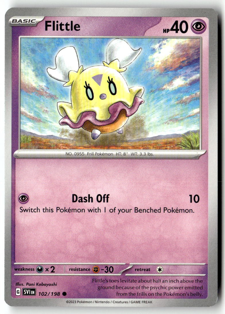 Front of Flittle 102/198 from Scarlet & Violet Base Set