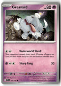 Front of Greavard 105/198 from Scarlet & Violet Base Set