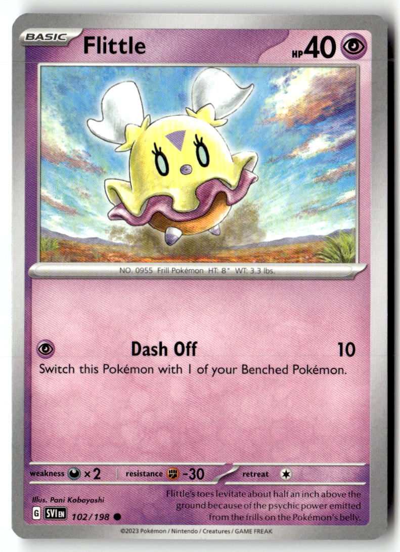 Front of Flittle 102/198 from Scarlet & Violet Base Set
