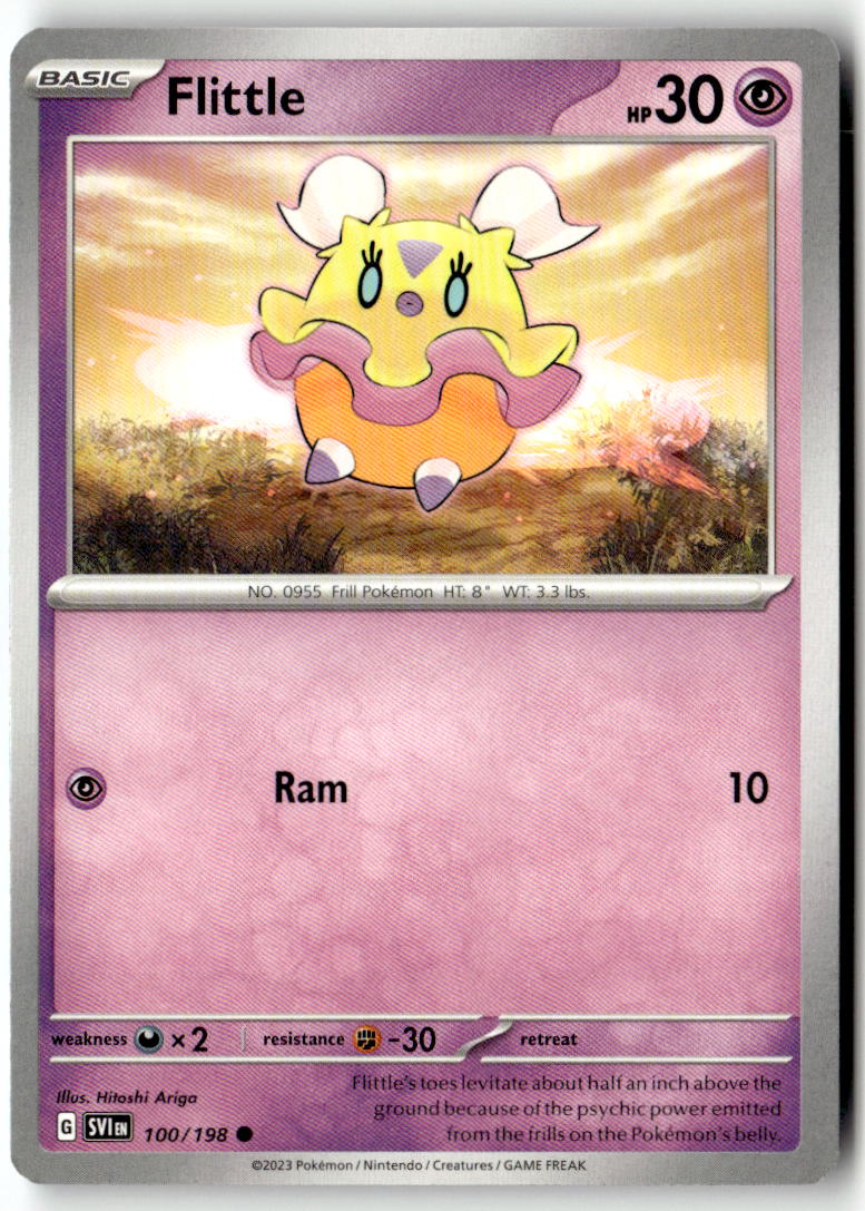 Front of Flittle 100/198 from Scarlet & Violet Base Set