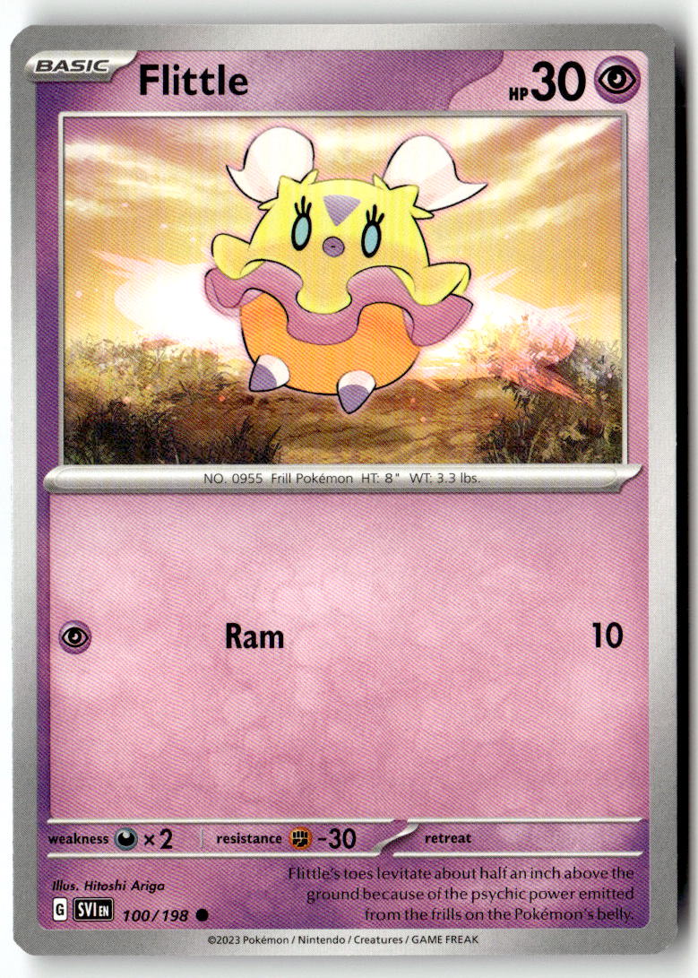 Front of Flittle 100/198 from Scarlet & Violet Base Set