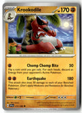 Front of Krookodile 117/198 from Scarlet & Violet Base Set