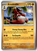 Front of Krookodile 117/198 from Scarlet & Violet Base Set