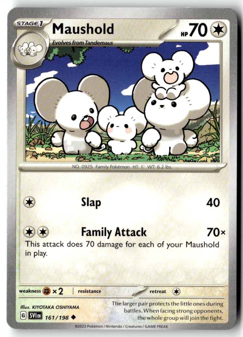 Front of Maushold 161/198 from Scarlet & Violet Base Set