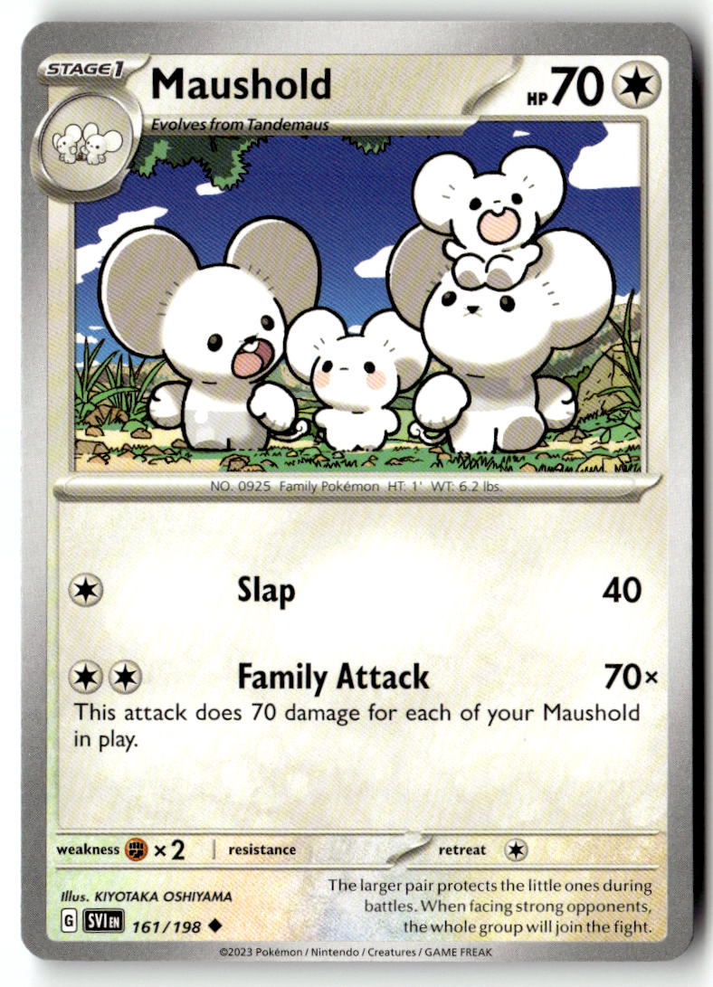 Front of Maushold 161/198 from Scarlet & Violet Base Set