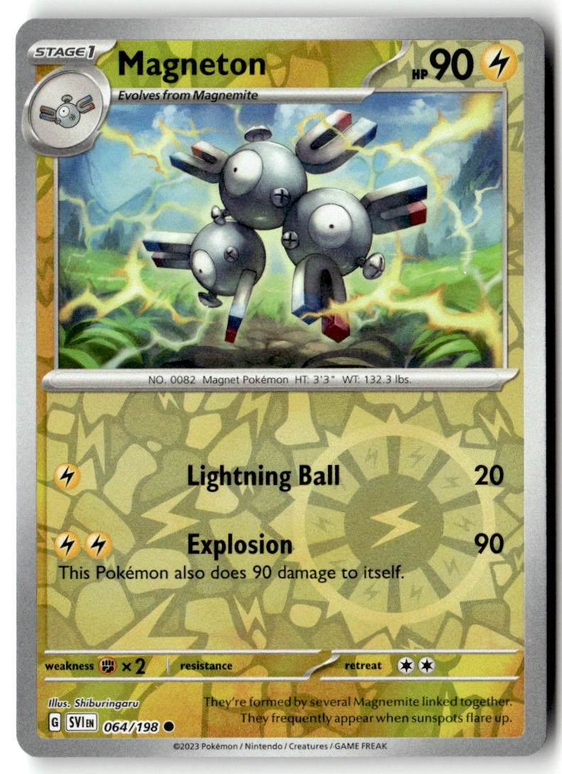 Front of Magneton 064/198 from Scarlet & Violet Base Set