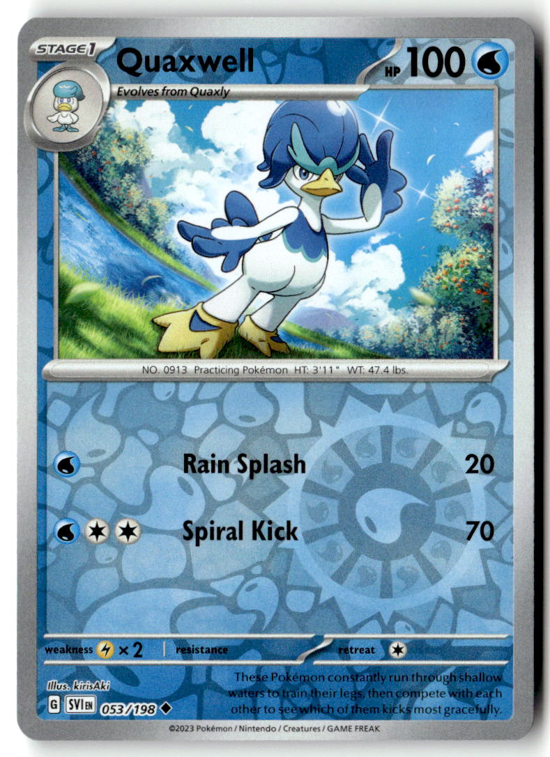 Front of Quaxwell 053/198 from Scarlet & Violet Base Set