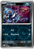 Front of Croagunk 130/198 from Scarlet & Violet Base Set