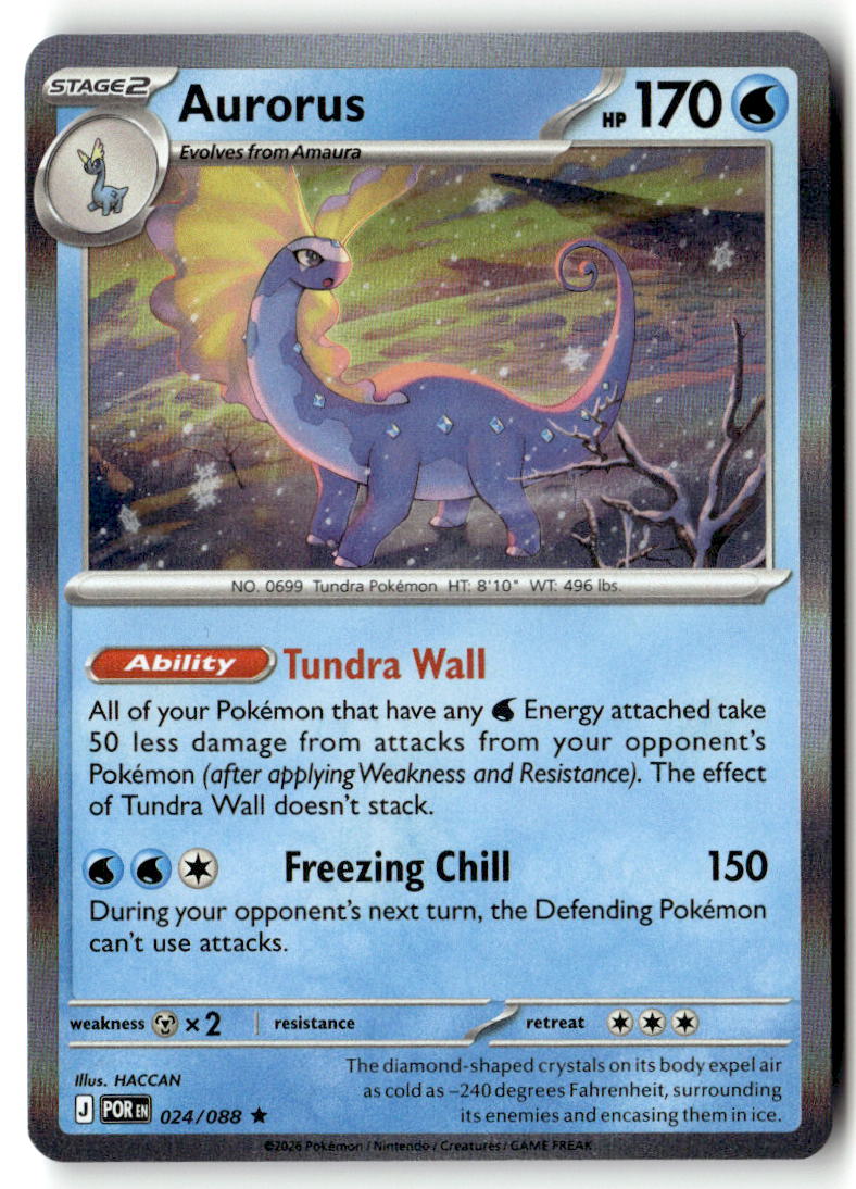 Front of Aurorus 024/088 from Perfect Order