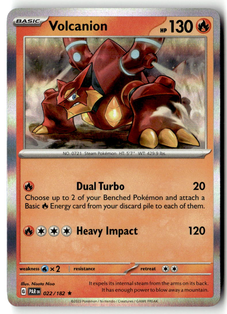 Front of Volcanion 022/182 from Paradox Rift