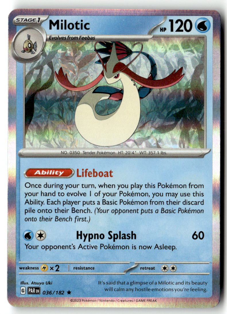 Front of Milotic 036/182 from Paradox Rift
