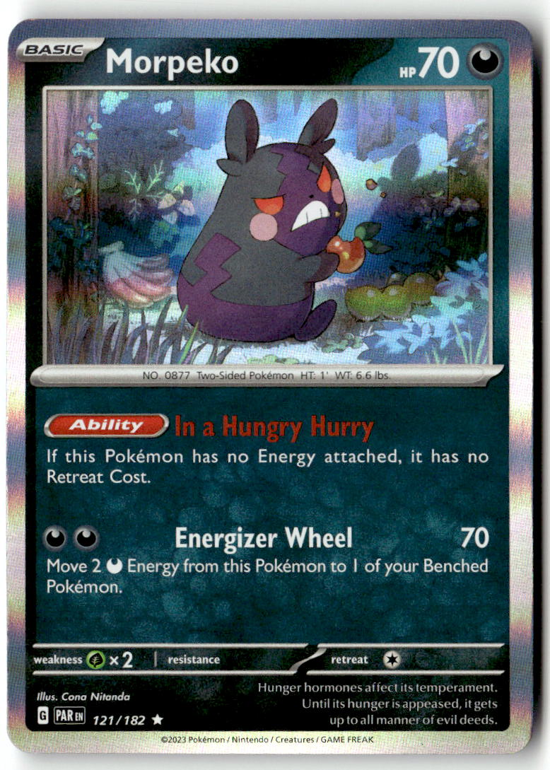 Front of Morpeko 121/182 from Paradox Rift