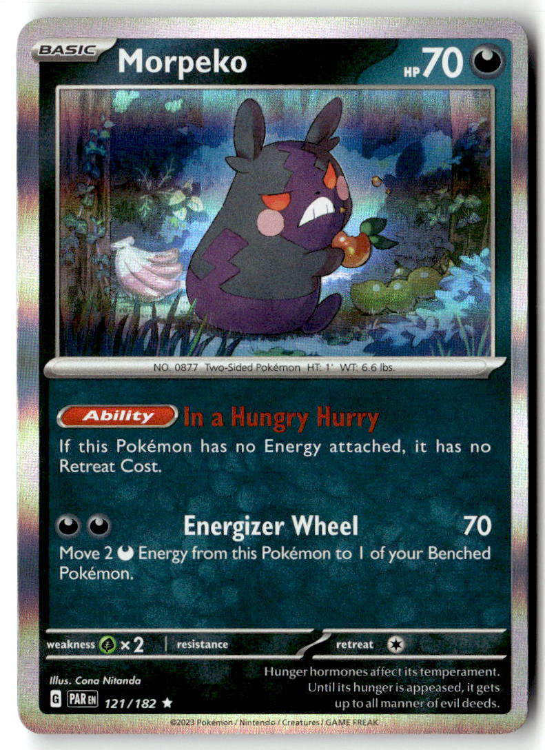 Front of Morpeko 121/182 from Paradox Rift