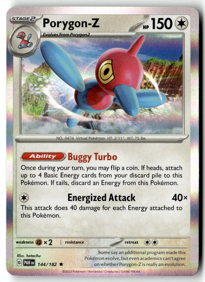 Front of Porygon-Z 144/182 from Paradox Rift