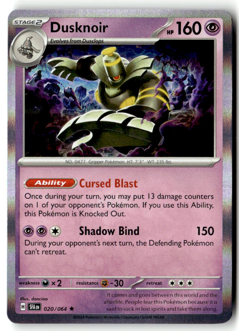 Front of Dusknoir 020/064 from Shrouded Fable