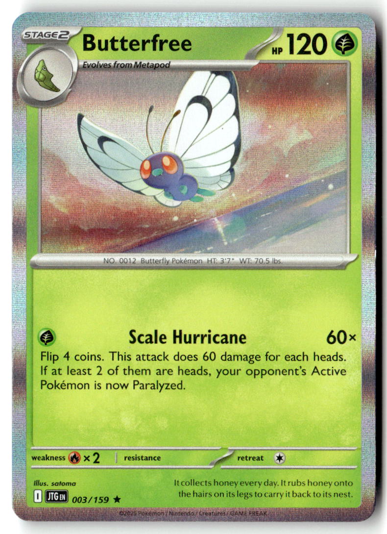 Front of Butterfree 003/159 from Journey Together