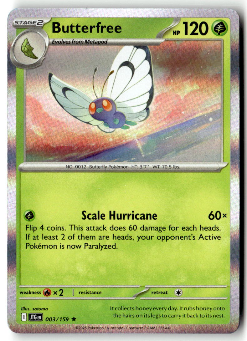 Front of Butterfree 003/159 from Journey Together