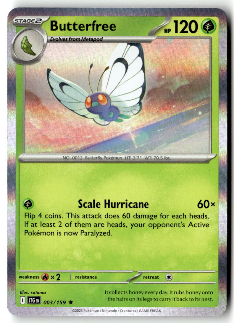 Front of Butterfree 003/159 from Journey Together