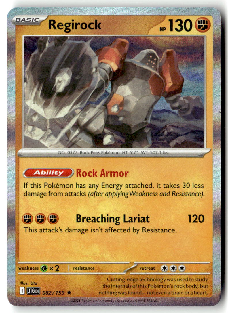 Front of Regirock 082/159 from Journey Together