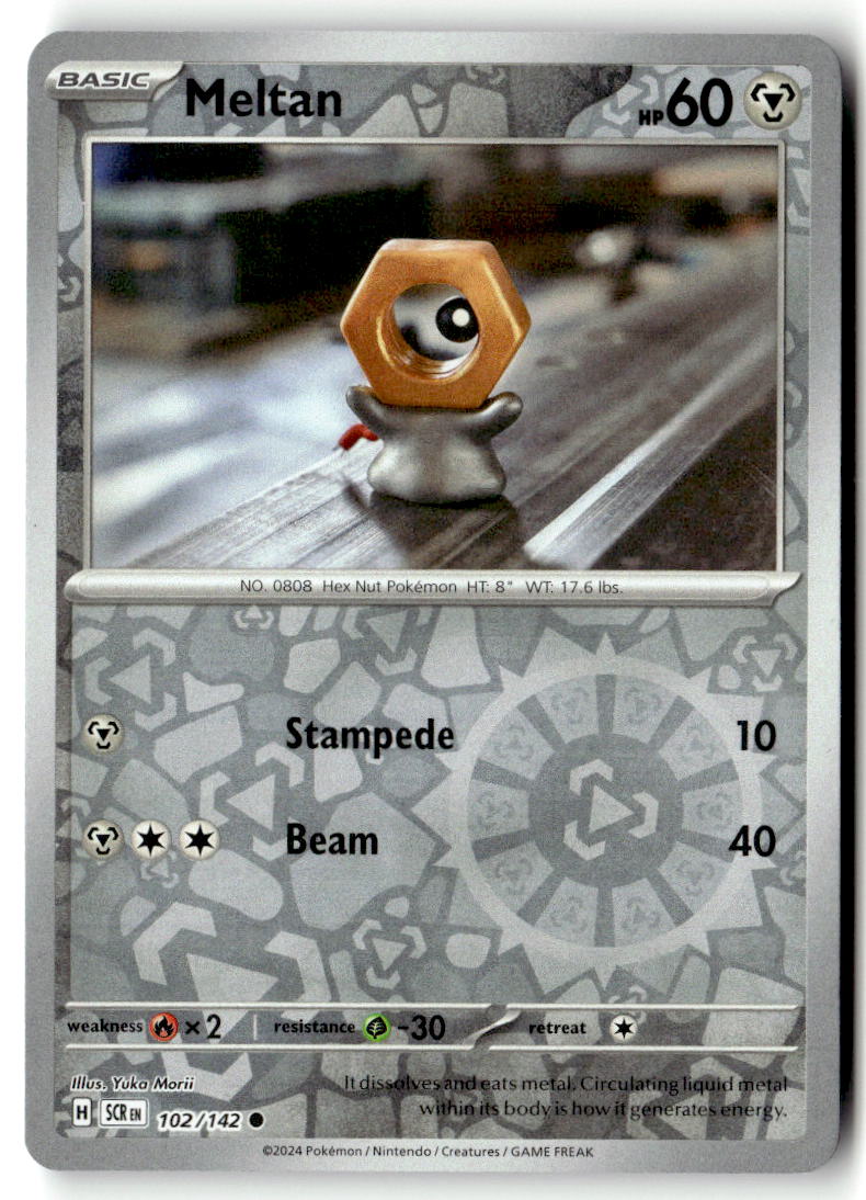 Front of Meltan 102/142 from Stellar Crown