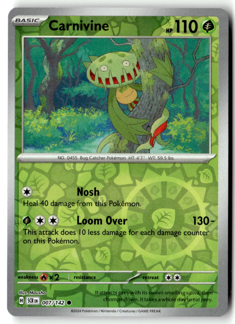 Front of Carnivine 5/113 from Legendary Treasures