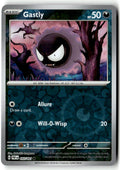 Front of Gastly 055/091 from Paldean Fates